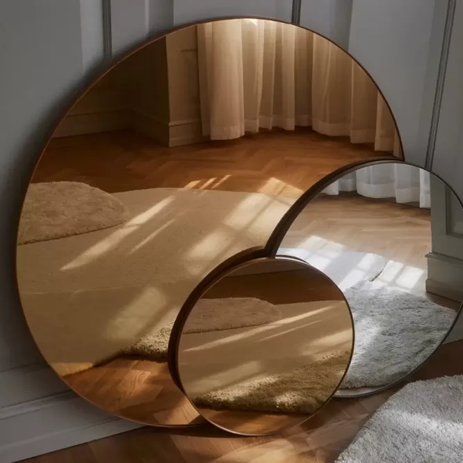Lustro Ścienne Circum 70 Cm Taupe Aytm