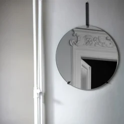 Lustro Ścienne 50 Cm Czarne Moebe
