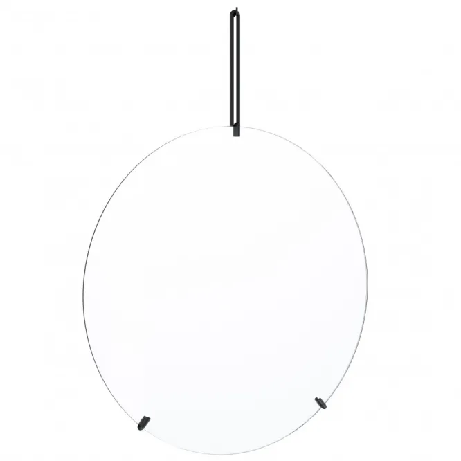 Lustro Ścienne 70 Cm Czarne Moebe