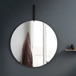 Lustro Ścienne 70 Cm Czarne Moebe