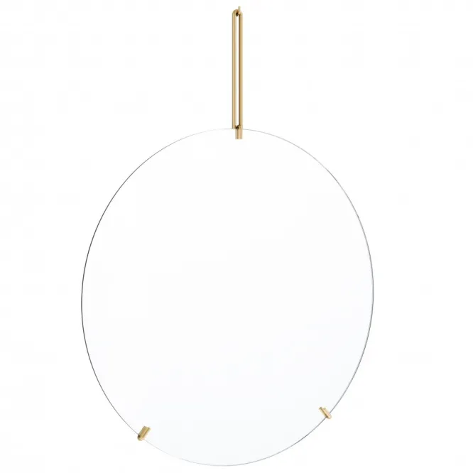 Lustro Ścienne 70 Cm Mosiężne Moebe