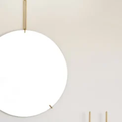 Lustro Ścienne 70 Cm Mosiężne Moebe