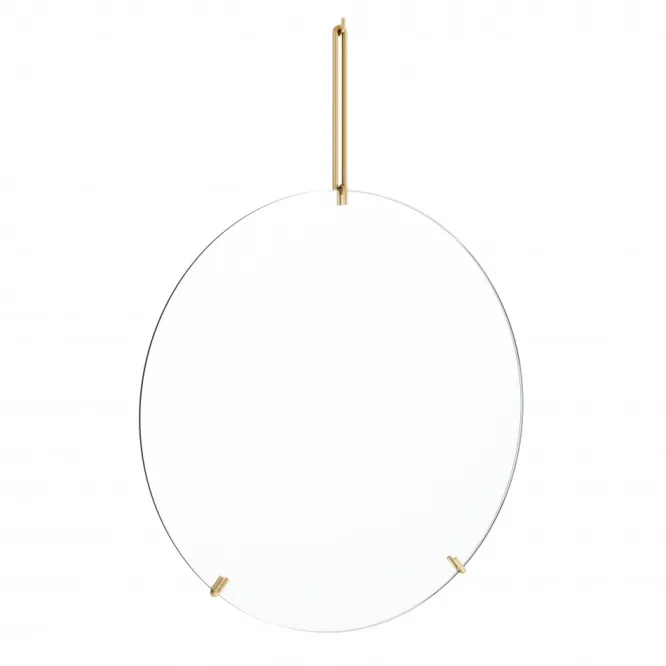 Lustro Ścienne 50 Cm Mosiężne Moebe