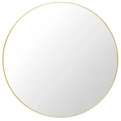 Lustro Ścienne 110 Cm Polerowany Mosiądz Gubi