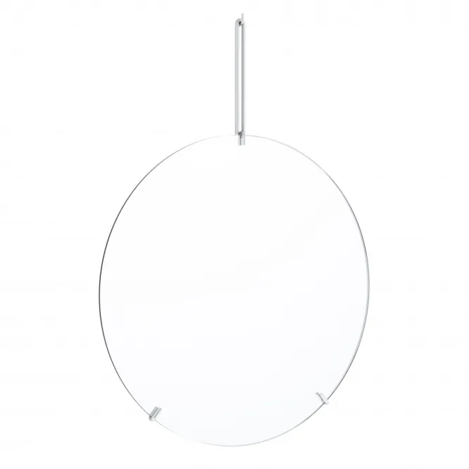 Lustro Ścienne 50 Cm Srebrne Moebe