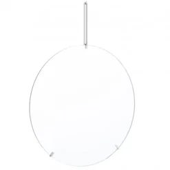 Lustro Ścienne 70 Cm Srebrne Moebe