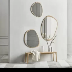 Lustro Ścienne Elope 119 Cm Dąb Bielony Bolia