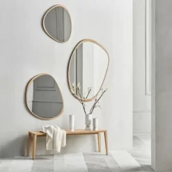 Lustro Ścienne Elope 119 Cm Dąb Bielony Bolia