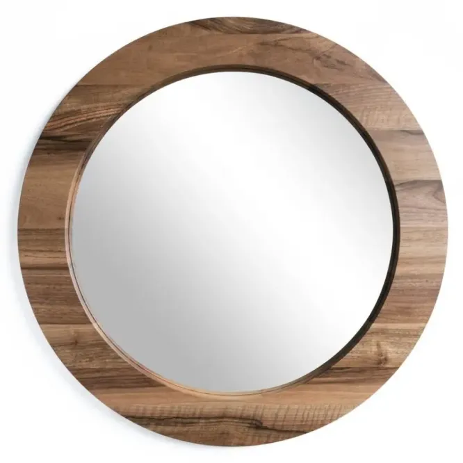 Lustro Ścienne Mia Orzech 70 Cm