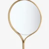 Lustro Ścienne Racquet Okrągłe Naturalne Bolia