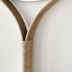 Lustro Ścienne Racquet Okrągłe Naturalne Bolia