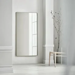 Lustro Ścienne Ripple 160X80 Cm Czarne Bolia