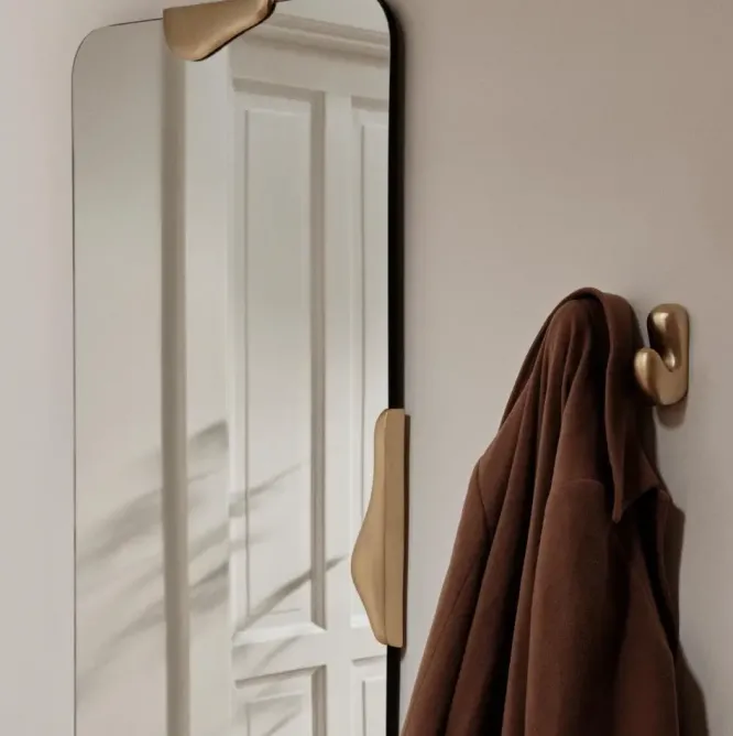 Lustro Ścienne Roberta 112 Cm Mosiężne Broste Copenhagen
