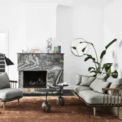 Lustro Ścienne Sillon Sh5 Srebrne Andtradition