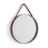 Lustro Ścienne Strap 50 Cm Ciemnobrązowe Hay