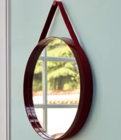 Lustro Ścienne Strap 70 Cm Czerwone Hay