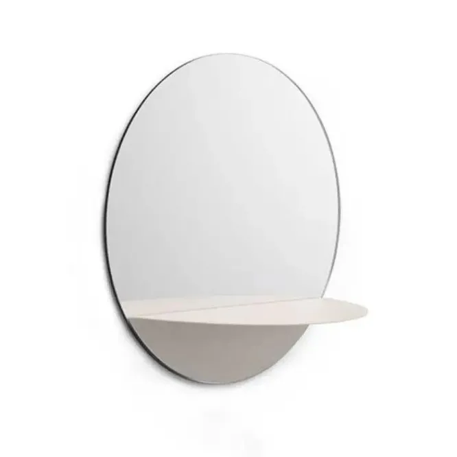 Lustro Horizon Okrągłe Białe Normann Copenhagen