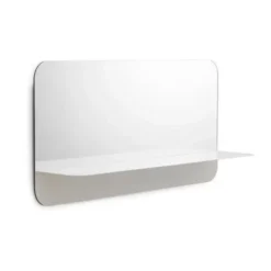 Lustro Horizon Prostokątne Poziome Białe Normann Copenhagen