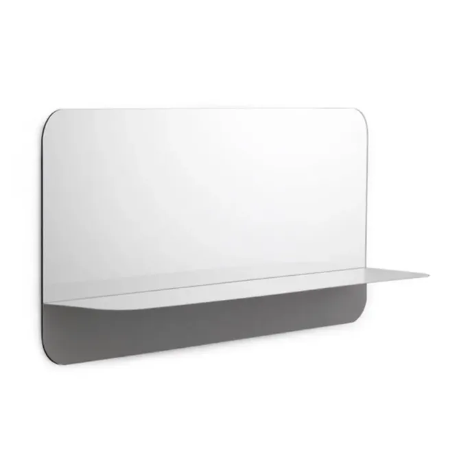 Lustro Horizon Prostokątne Poziome Szare Normann Copenhagen