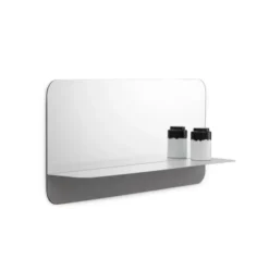 Lustro Horizon Prostokątne Poziome Szare Normann Copenhagen