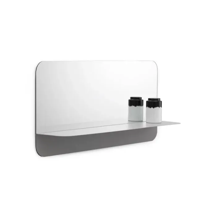 Lustro Horizon Prostokątne Poziome Szare Normann Copenhagen