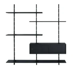 Modułowy System Półek Ściennych Set-Ups 8 Czarny Dąb