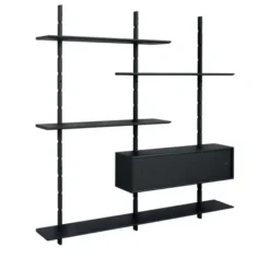 Modułowy System Półek Ściennych Set-Ups 8 Czarny Dąb