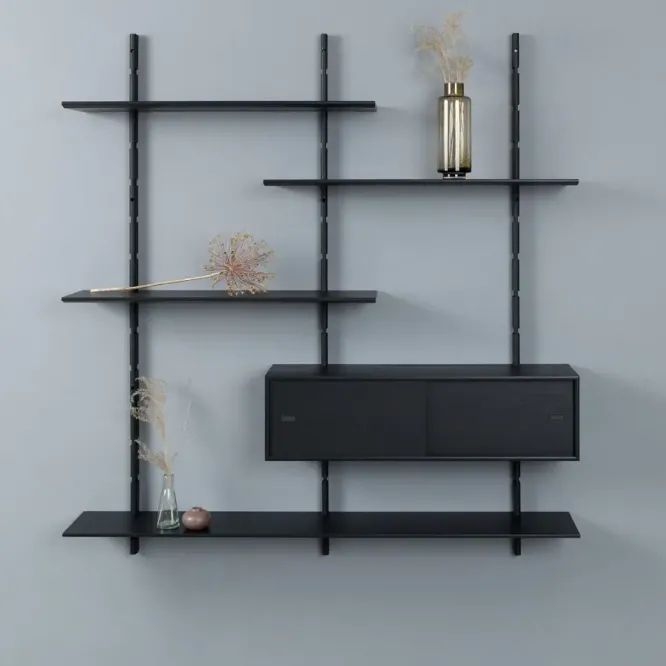 Modułowy System Półek Ściennych Set-Ups 2 Orzech