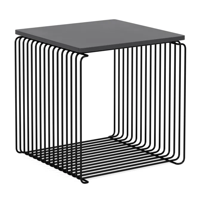 Moduł Panton Wire 34,8 × 34,8 × 34,8 Cm Z Półką Czarny Montana