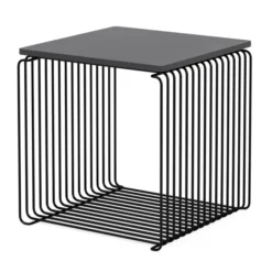 Moduł Panton Wire 34,8 × 34,8 × 34,8 Cm Z Półką Czarny Montana