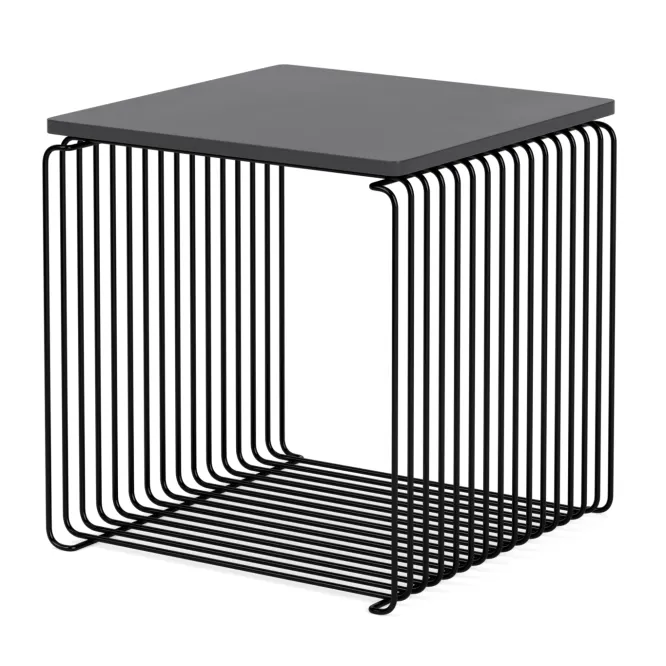 Moduł Panton Wire 34,8 × 34,8 × 34,8 Cm Z Półką Czarny Montana