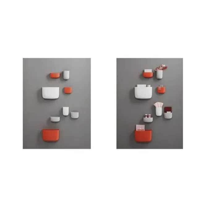 Organizer Ścienny Pocket 1 Jasnoszary Normann Copenhagen