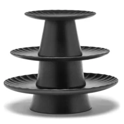 Patera Na Ciasto Inku 24 Cm Czarna Serax
