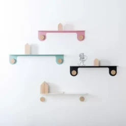 Półka Ścienna Hook 50 Cm Czarna Gazzda