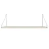 Półka Single 60 Cm Biała - Stalowe Wsporniki Frama