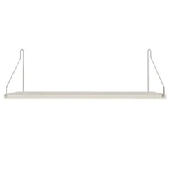 Półka Single 60 Cm Biała - Stalowe Wsporniki Frama