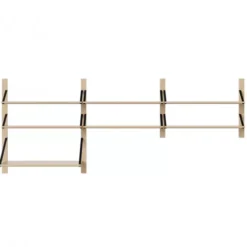 Półka Strap Living 01 Dąb Bielony - Czarny Nylon Bolia