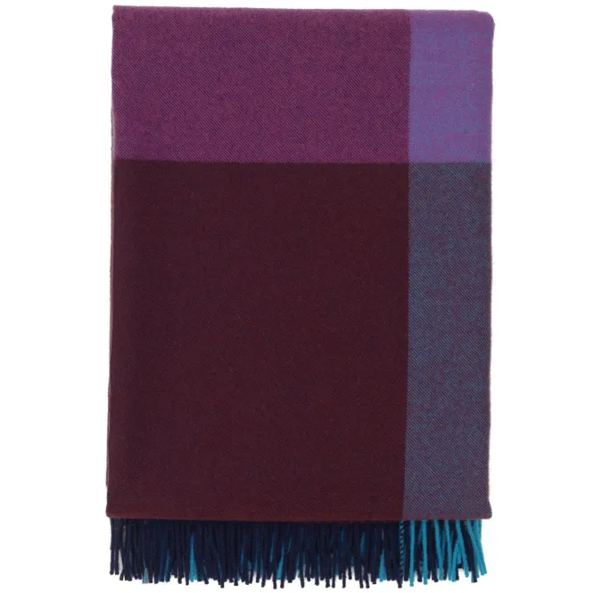 Pled Colour Block Niebiesko-Bordowy Vitra