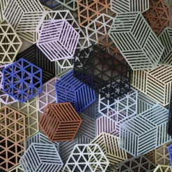 Podstawka Pod Gorące Naczynia Hexagon Pastelowy Niebieski Zone Denmark