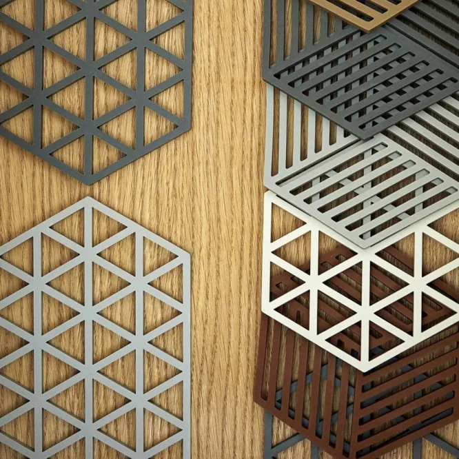 Podstawka Pod Gorące Naczynia Hexagon 24 Cm Czarna Zone Denmark