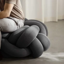 Poduszka Do Siedzenia Knot Xl Szara Design House Stockholm