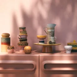 Pojemnik Ceramiczny Z Pokrywką 70S Cove Hkliving