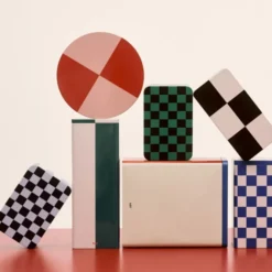 Pudełko Do Przechowywania Tin Zielono-Niebieskie Hay