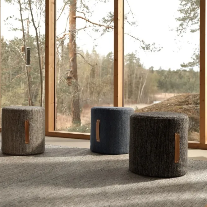 Pufa Björk Ciemnoszara Design House Stockholm
