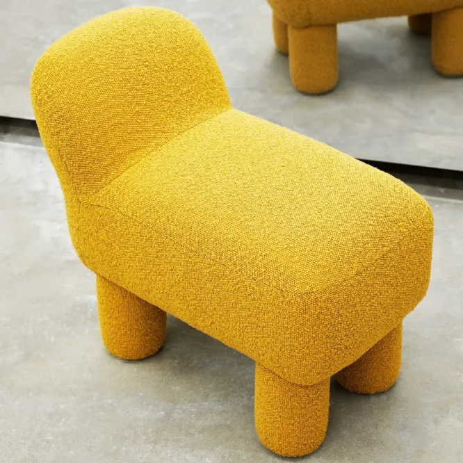 Pufa Lulu Żółta Design House Stockholm