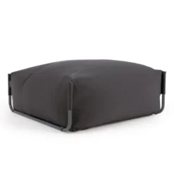 Pufa Ogrodowa Square Ciemnoszara Kave Home