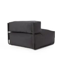 Pufa Ogrodowa Z Oparciem Square Antracytowa Kave Home