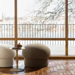 Pufa Uno 65 Cm Brązowa Design House Stockholm