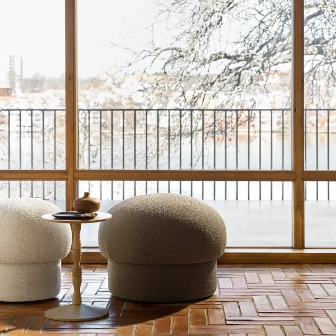 Pufa Uno 65 Cm Brązowa Design House Stockholm