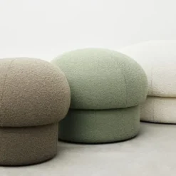 Pufa Uno 50 Cm Kremowa Design House Stockholm
